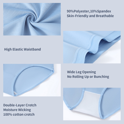 MEIDAYAI Womens Underwear Pack,C Section High Waisted Tummy Control Moisture-Wicking Brief Underwear,plus size Panties 6Packs