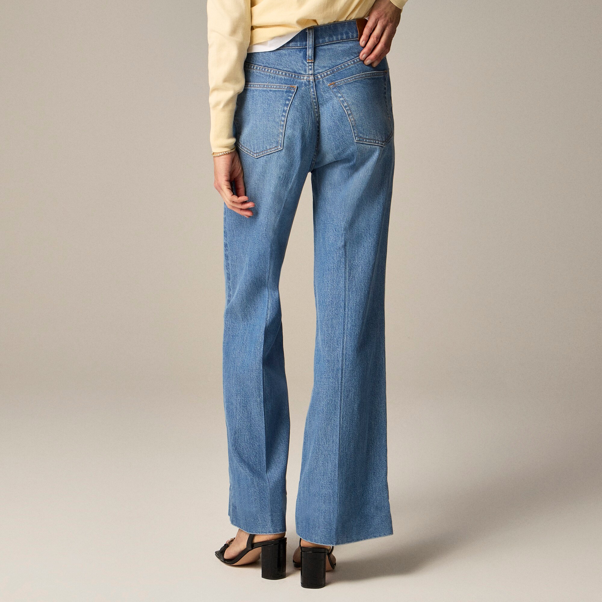 Wide Leg Denim Trouser (Buy 2 Free Shipping)