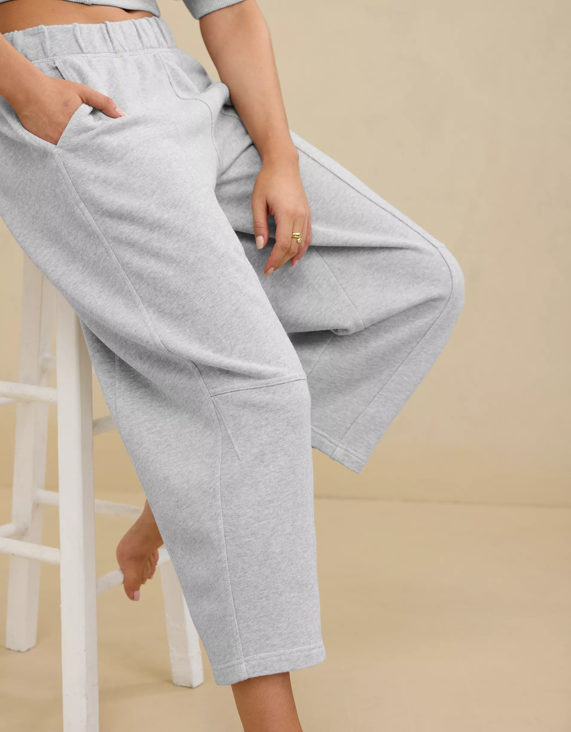 Seams Right Barrel Leg Sweatpant (Buy 2 Free Shipping)