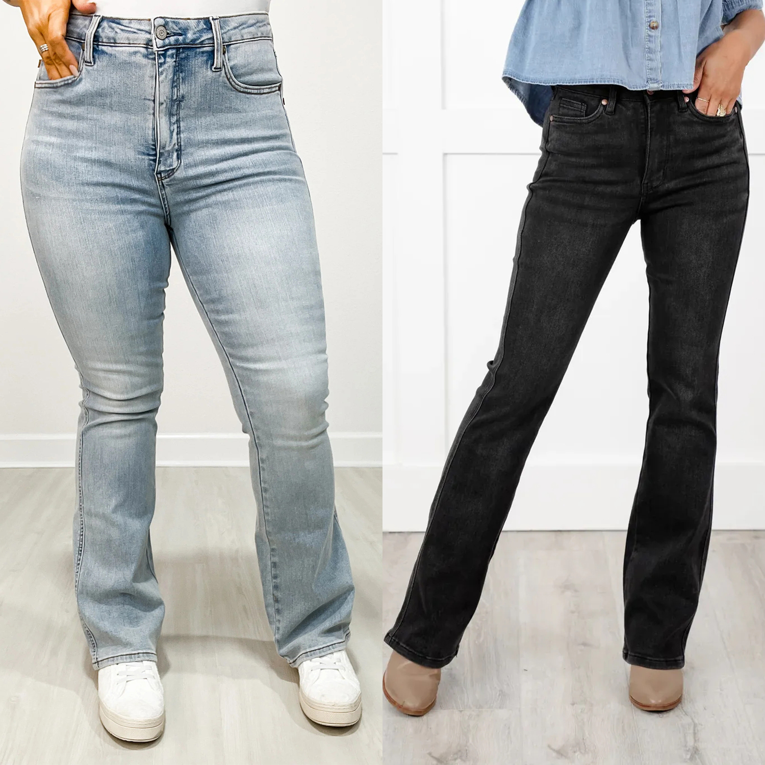 High Rise Tummy Control Multiple Inseam Bootcut Jeans (Buy 2 Free Shipping)