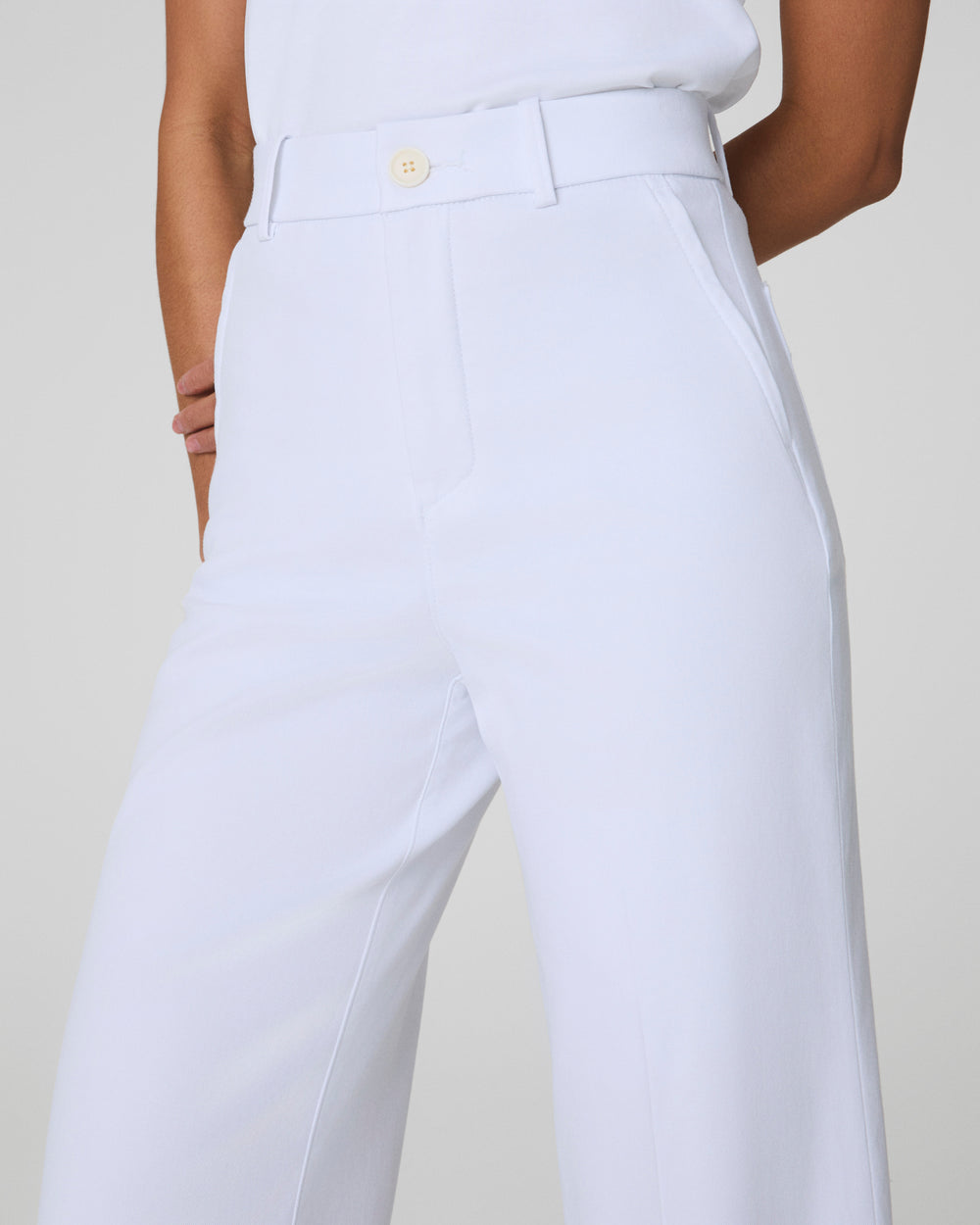 Tummy Control Stretch Twill Wide Leg Pant (Buy 2 Free Shipping)