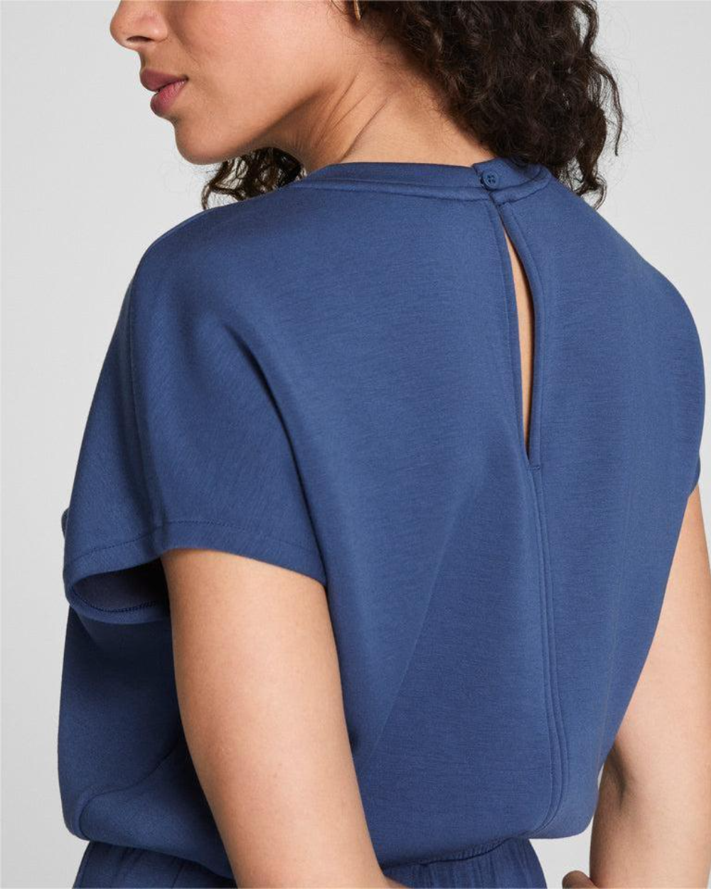 AirEssentials Cap Sleeve Cinched Jumpsuit (Buy 2 Free Shipping)