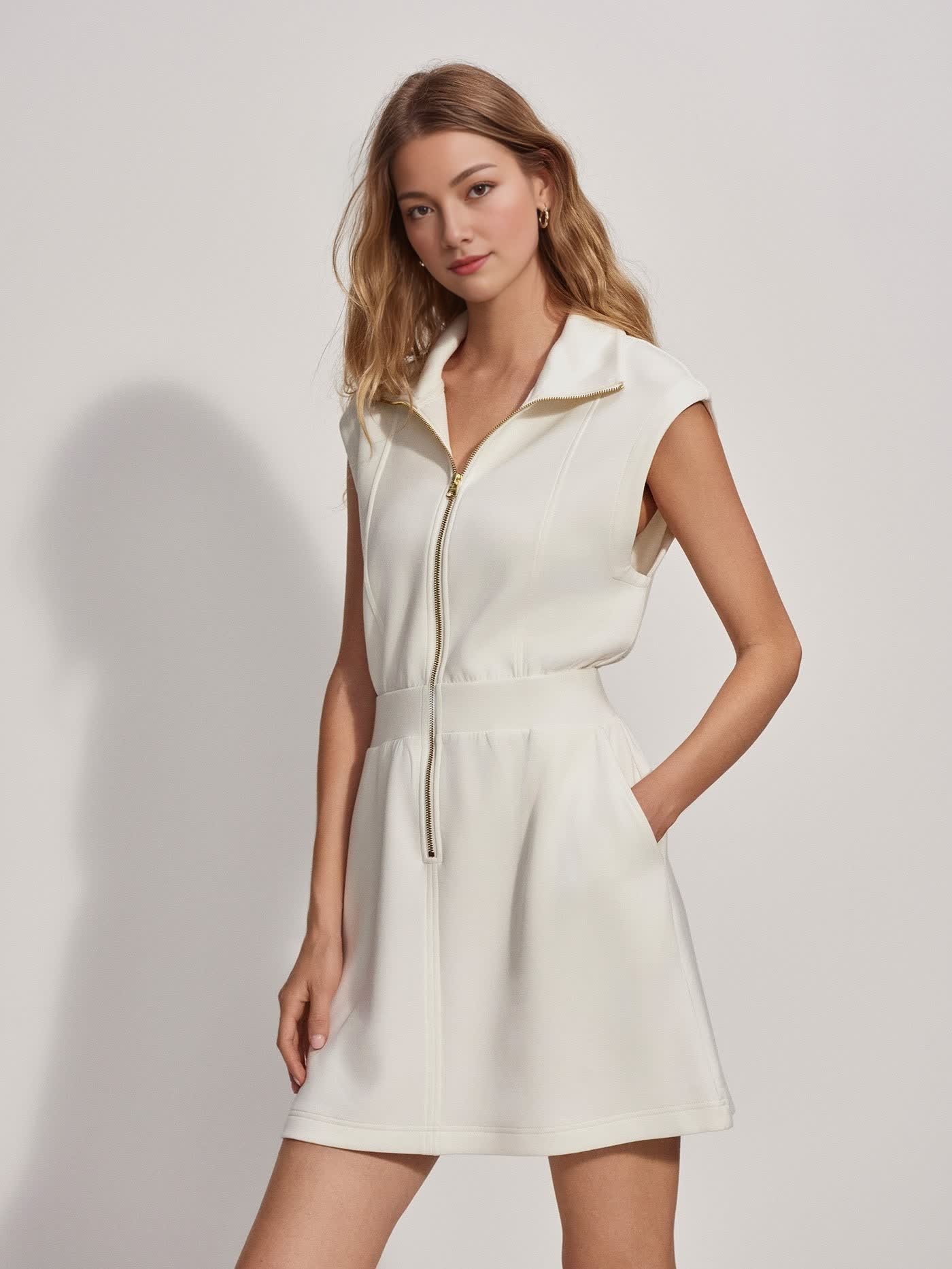 Air Essentials Zip Dress (Buy 2 Free Shipping)