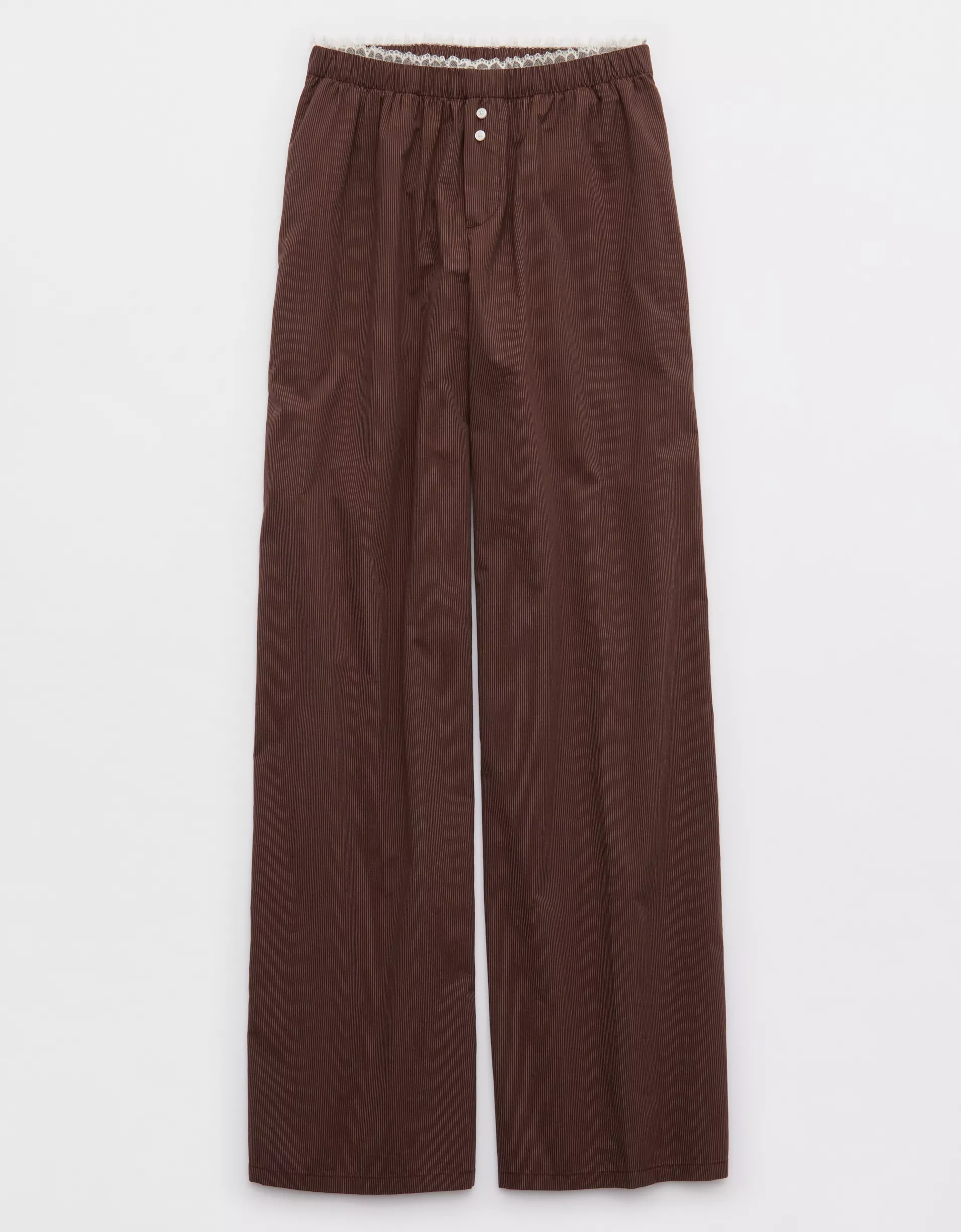 Off-Duty Wide Leg Poplin Trouser PJ(Buy 2 Free Shipping)