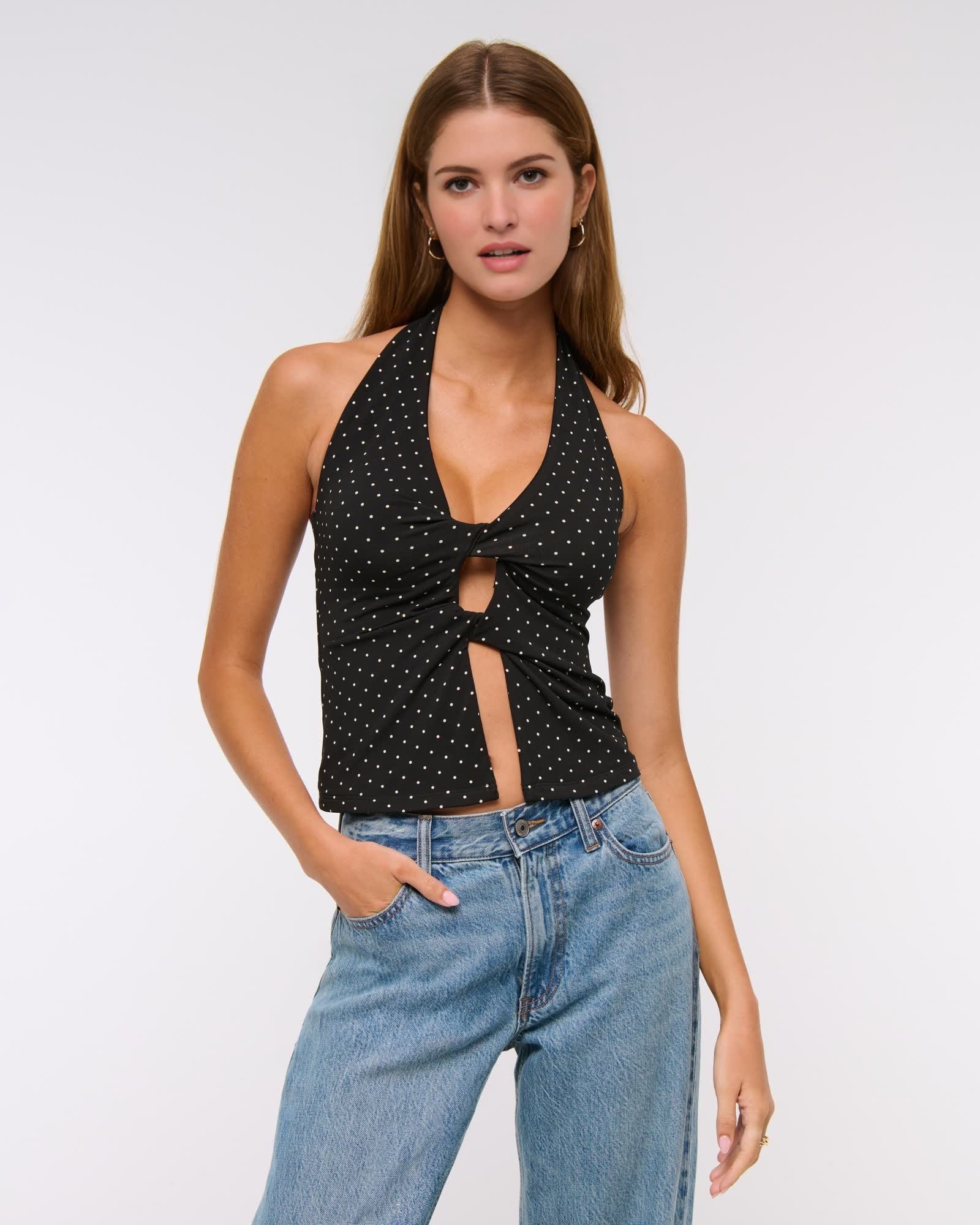 Bra-Free Twist Halter Cutout Top (Buy 2 Free Shipping)
