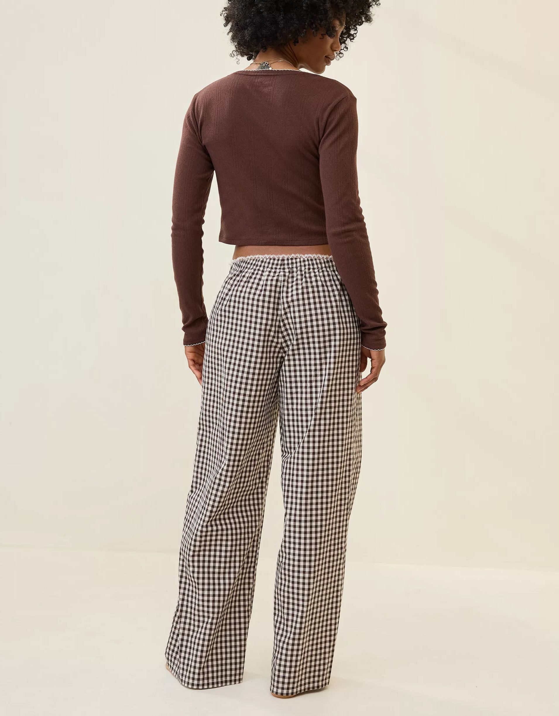 Off-Duty Wide Leg Poplin Trouser PJ(Buy 2 Free Shipping)