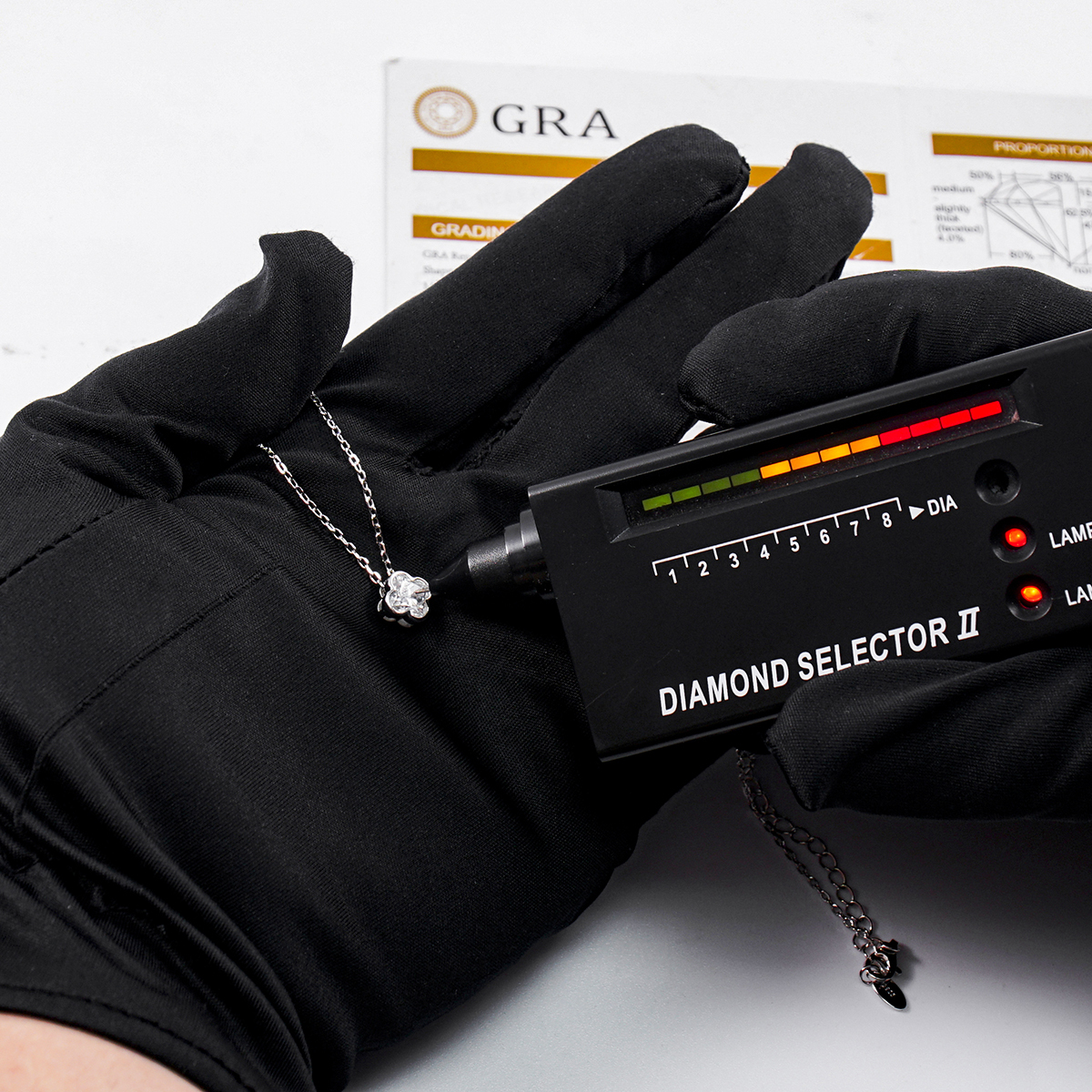 Delzzad 1ct Clover Cluster Pendant Necklace Lab-Created Moissanite Necklace S925 Sterling Silver Moissanite Jewelry Engagement Wedding Anniversary Perfect Gifts