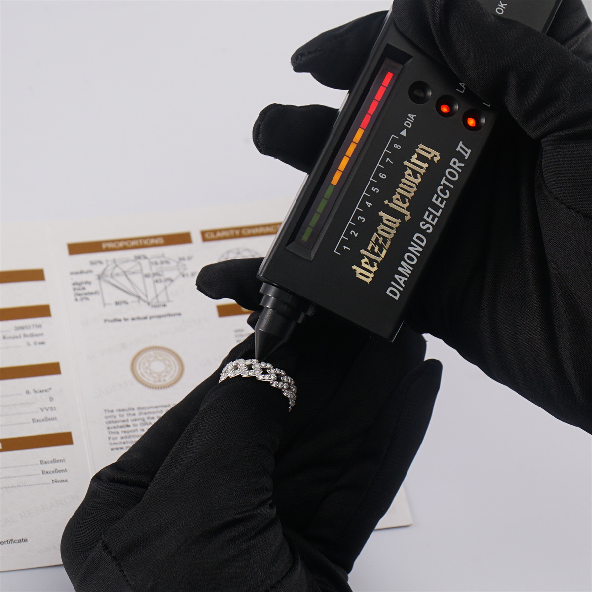 1.4ct Round Cuban Ring Synthetic Moissanite S925 Unisex Ring