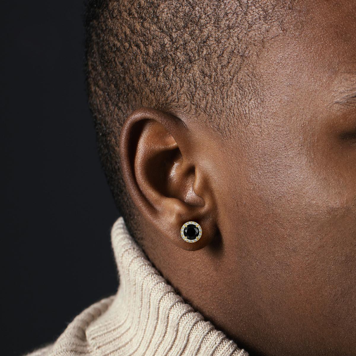 ICEBURST Halo Spark Stud Earrings 925S & VVS Moissanite