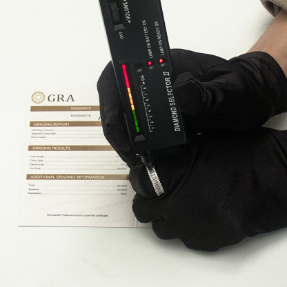 Baguette Round Cut Eternity Ring Band VVS D Color Synthetic Moissanite S925 Unisex Ring