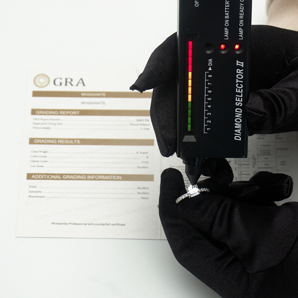 2ct Square Asscher Cut Synthetic Moissanite Solitaire Ring In 925 Sterling Silver