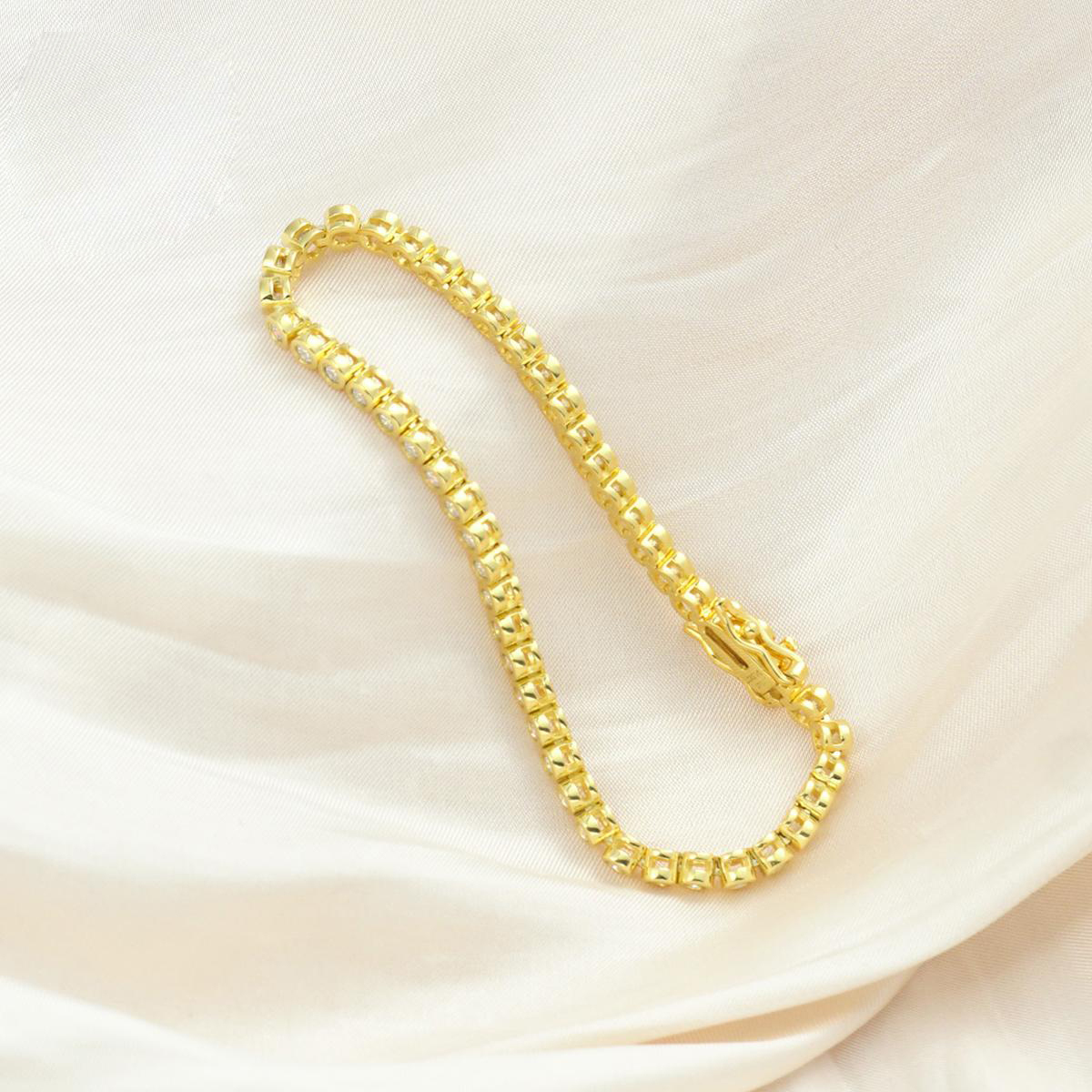 6-8inch and 2-6.5mm Gemstones S925 VVS Synthetic Moissanite Hip Hop Tennis Bracelet