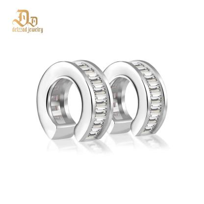 Baguette Single Ear Cuff S925 VVS Synthetic Moissanite Unisex Earrings