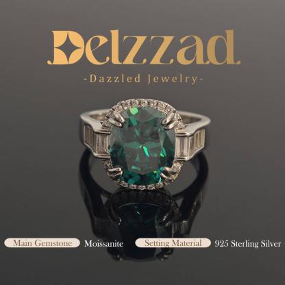 5ct Elongated Cushion Synthetic Moissanite Luxury Ring In 925 Sterling Silver