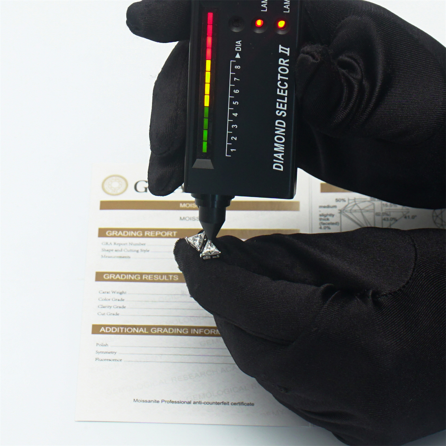 S925 Triangle Cut Synthetic Moissanite Solitaire Stud Earrings Birthday Anniversary Mother's Day Gifts