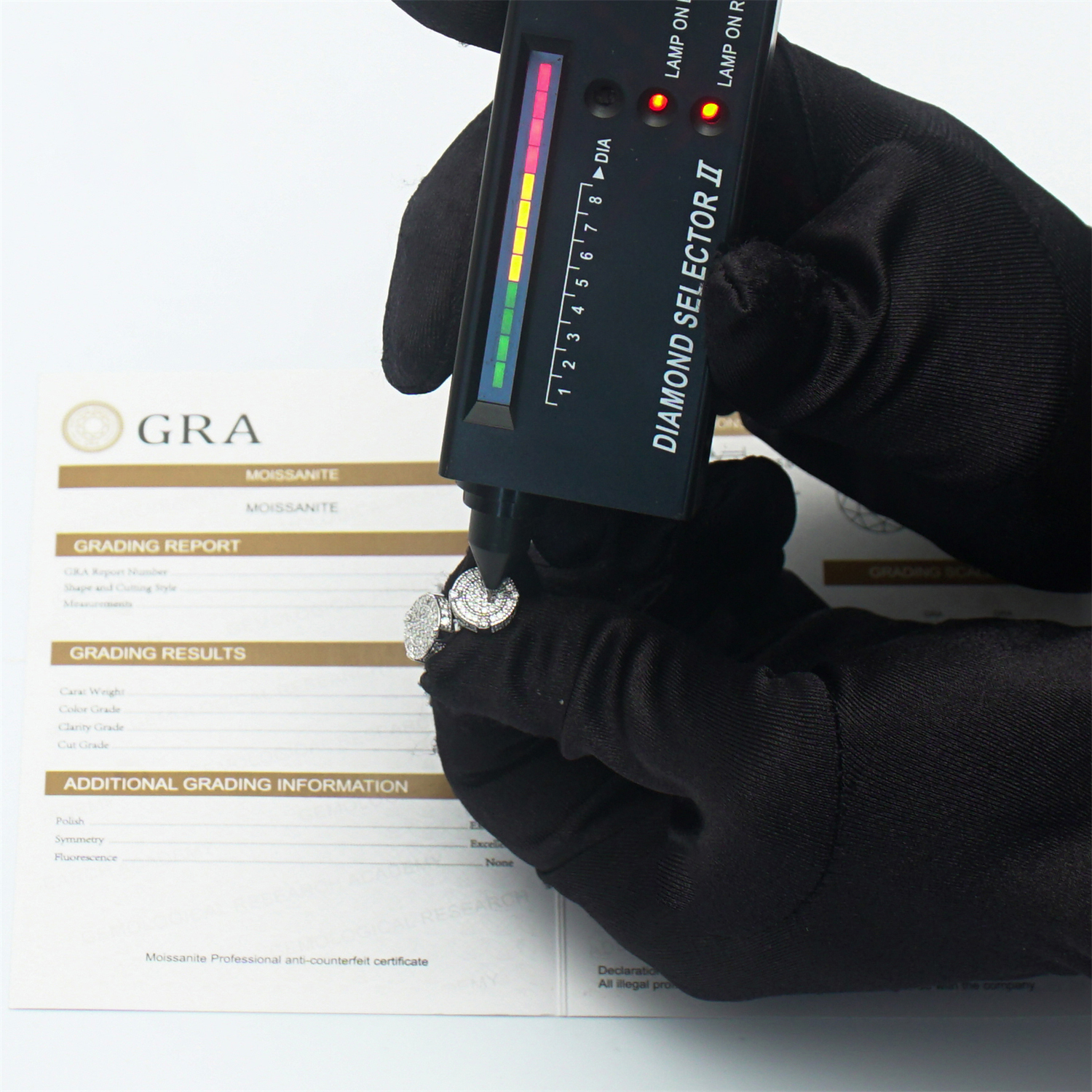 BLINGSHIELD Round Pave Stud Earrings Screw Back Butterfly Back 925S & VVS Moissanite