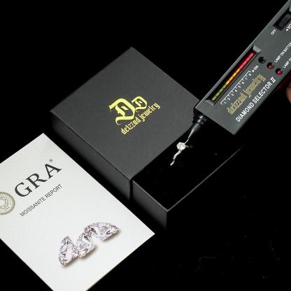 Delzzad 1ct Round Synthetic Moissanite Rope Ring In 925 Sterling Silver St Valentine's Day Gifts for Men Women