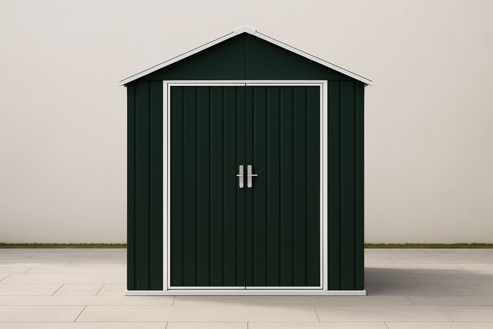 Abri de jardin en acier galvanisé Vert 213x127x185 cm