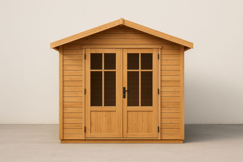 Abri de jardin en bois 200x180x210 cm Marron