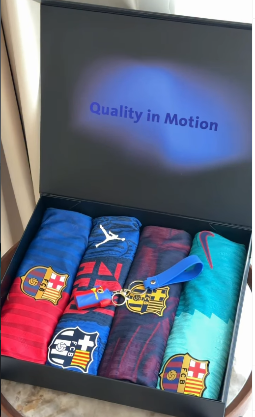 FC Barcelona Jersey Set – (4-Piece Set)