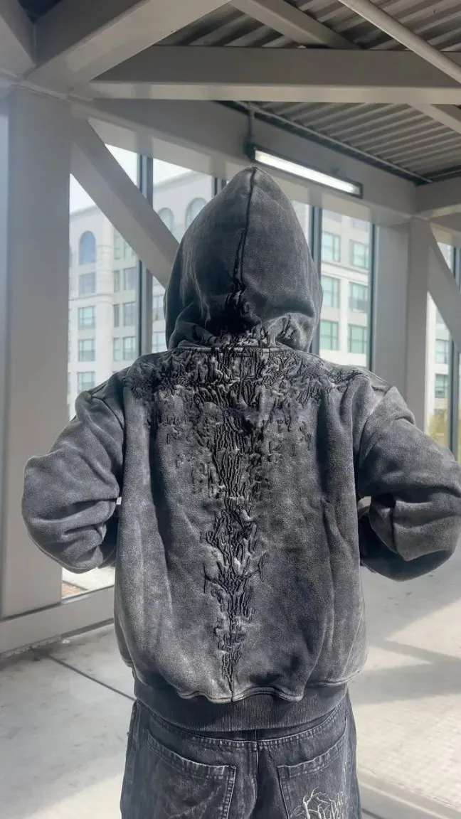 Harf A Million Embroidered  Hoodie