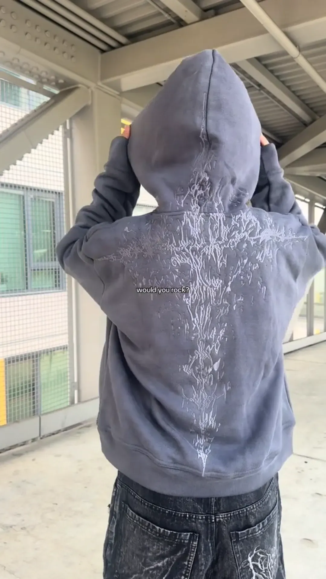 Harf A Million Embroidered  Hoodie