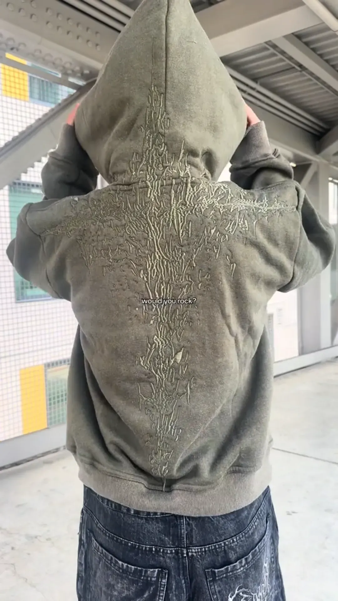 Harf A Million Embroidered  Hoodie
