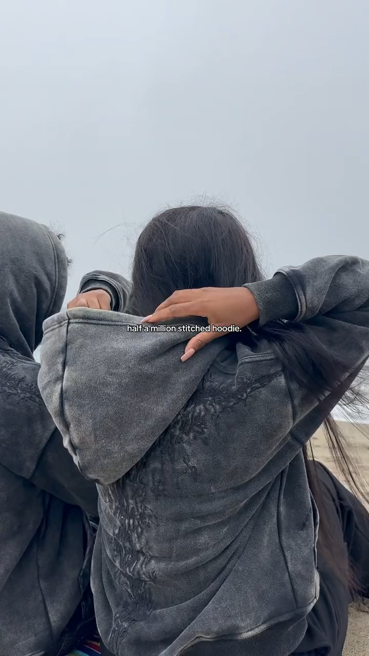 Harf A Million Embroidered  Hoodie