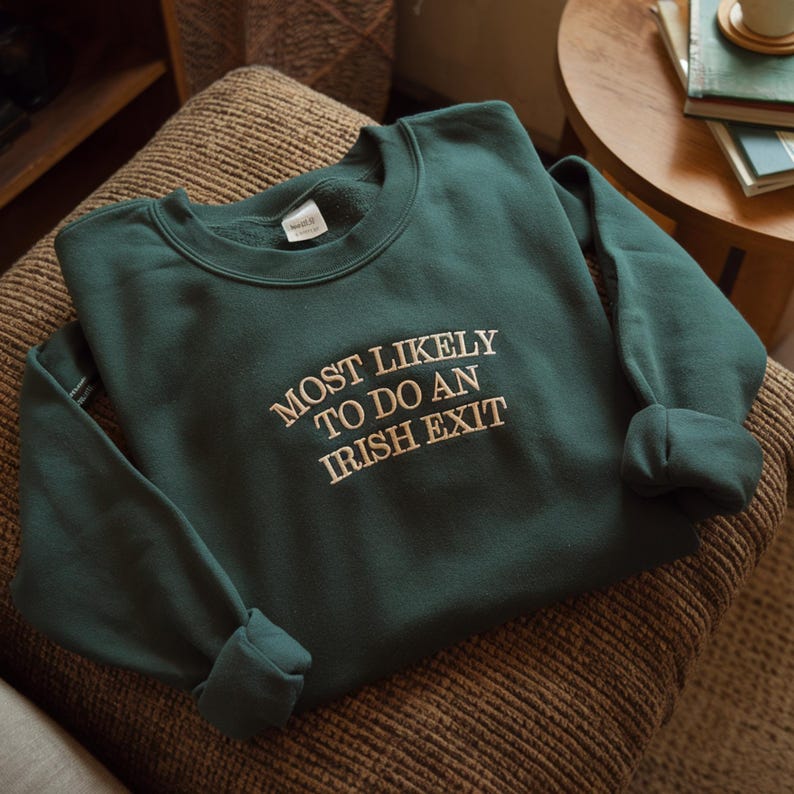 Irish Exit Sweatshirt, St Patricks Day Shirt