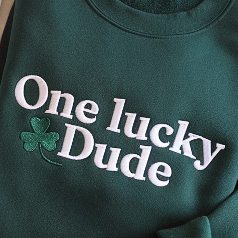 Patrick's Day Sweatshirt, One Lucky Dude Kid's Pullover