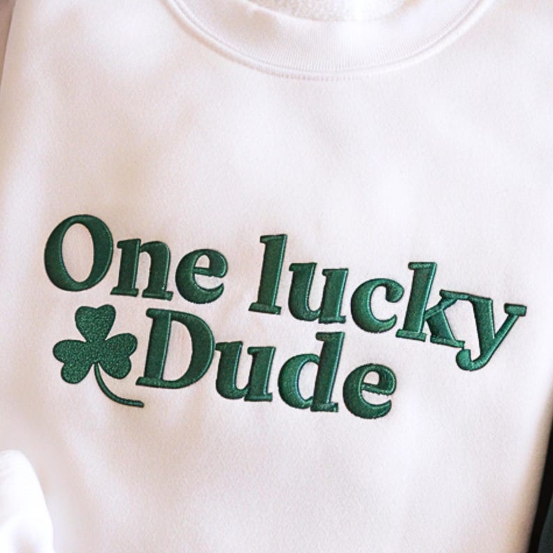 Patrick's Day Sweatshirt, One Lucky Dude Kid's Pullover
