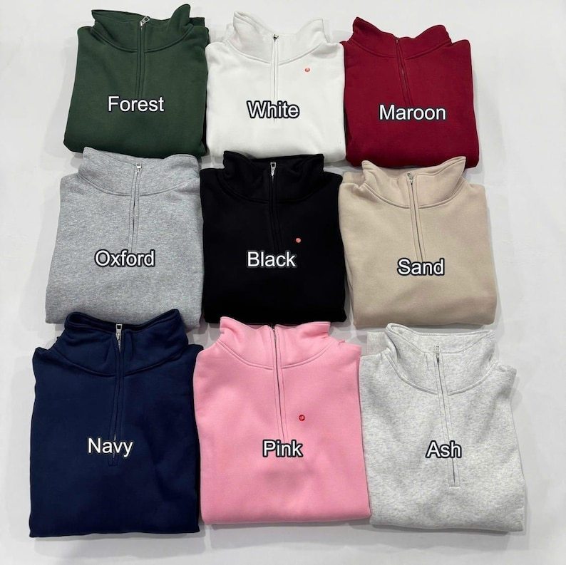  Patrick's Day Quarter Zip Sweatshirt, Irish Clover Sweater, Shamrock Pullover