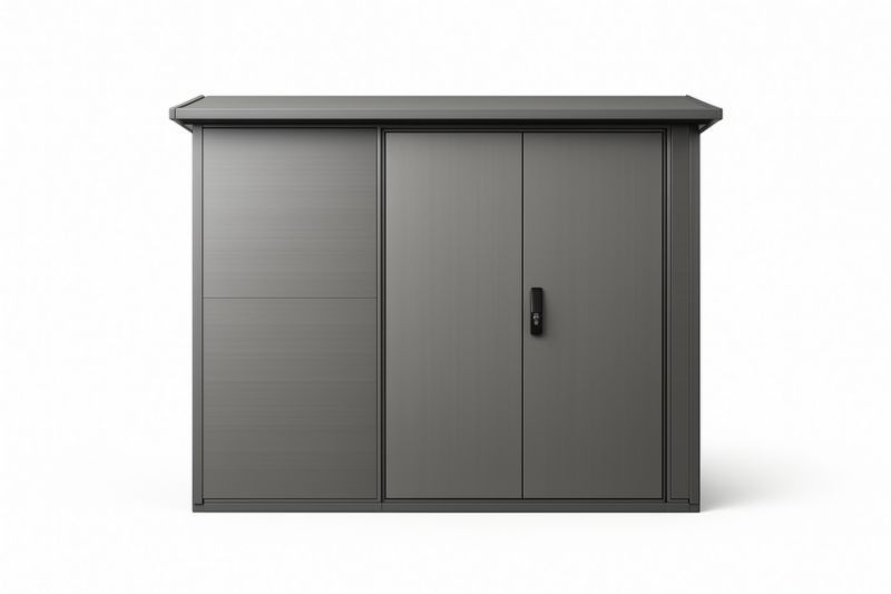 Capanno da Giardino in Acciaio Grigio Antracite 200x150x180 cm