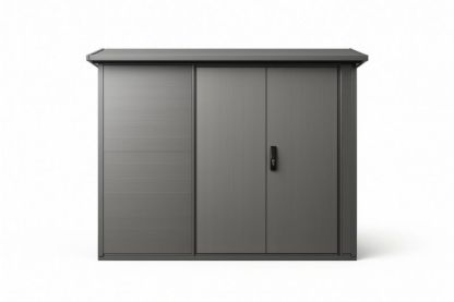 Capanno da Giardino in Acciaio Grigio Antracite 200x150x180 cm