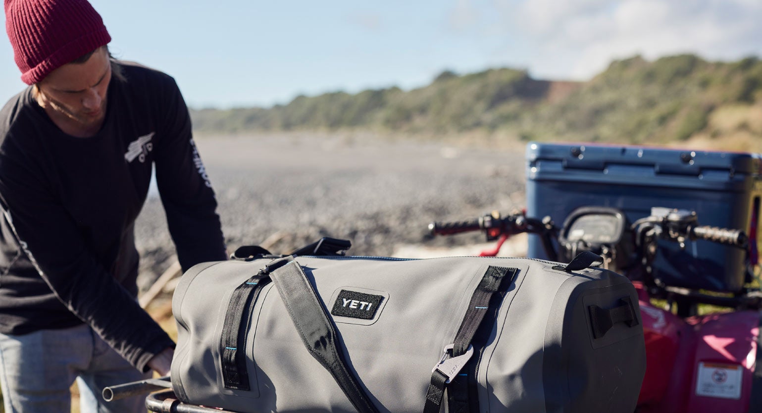 Goes to an article about the YETI backpacks