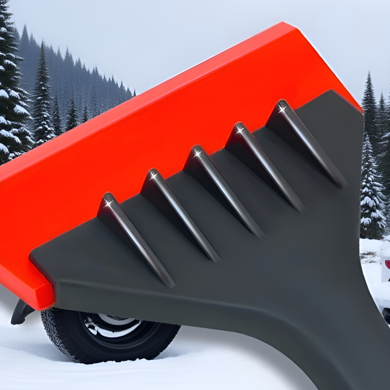 Pala de emergencia para nieve en invierno