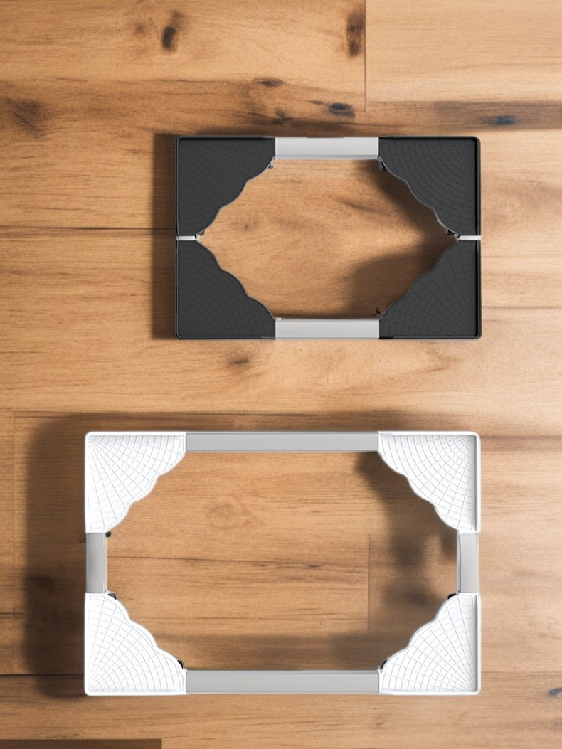 Detalle de rueda robusta para maceta vegetal