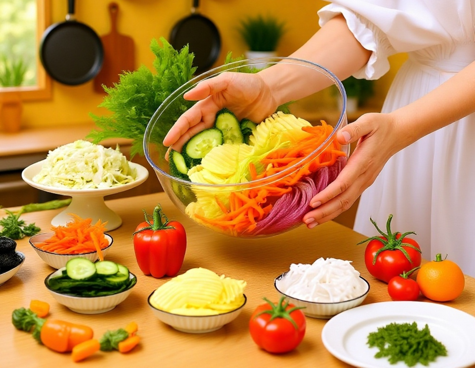 Accesorio práctico para lavar ensaladas