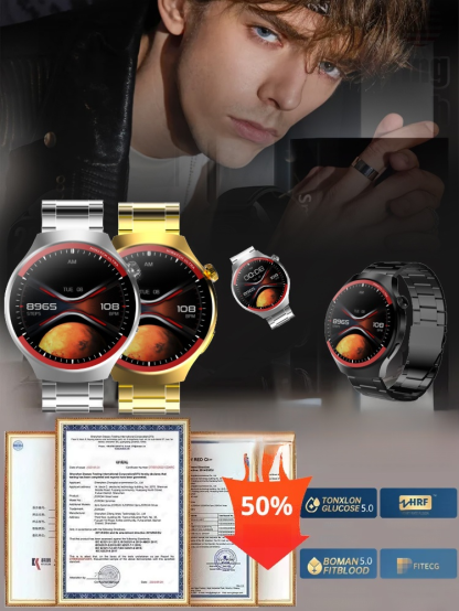 WATCH4PRO Exploración Espacial Reloj Inteligente de Pantalla Redonda