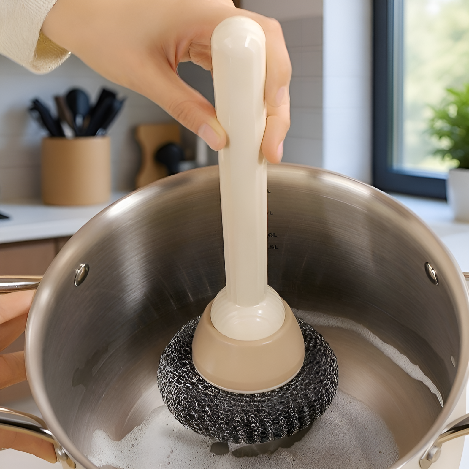 Cepillo de cocina multifuncional para utensilios