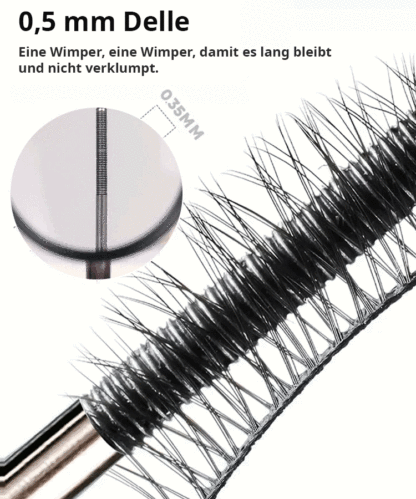 Verabschieden Sie sich von schweren Fake-Lashes! 💖 Wimperntusche mit feinem Bürstenkopf | Wasserfest, langanhaltend, verlängernd