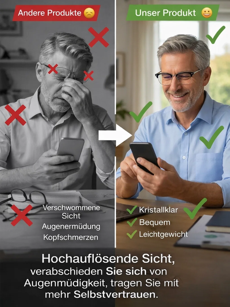 Intelligente LCD-Fokus-Technologie! 👓🚀 Verabschieden Sie sich vom ständigen Wechseln zwischen Lese- und Fernbrille.