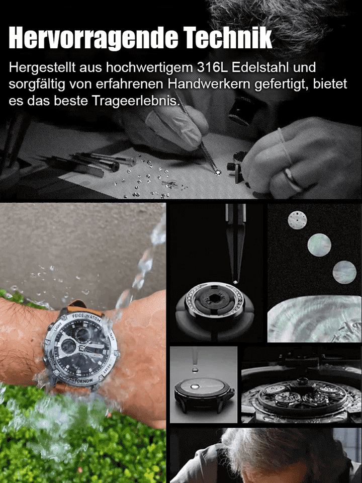 Der radikale Abverkauf aus der Manufaktur! ⌚️✨ – Leuchtende Herren-Quarzuhr mit Dualanzeige – nie wieder Batterien, nie wieder Laden.