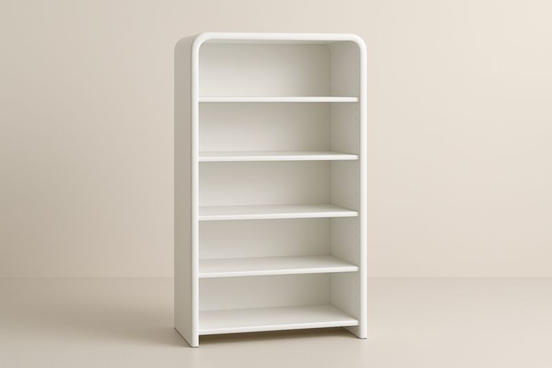Étagère en bois blanc 5 niveaux