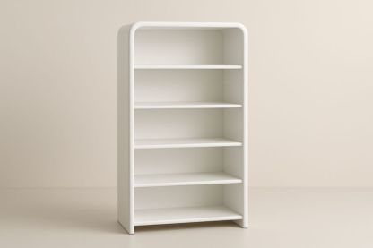 Étagère en bois blanc 5 niveaux