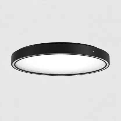 Lampada da soffitto in metallo 40x40x6 cm nero per il soggiorno stile moderno-comfyota
