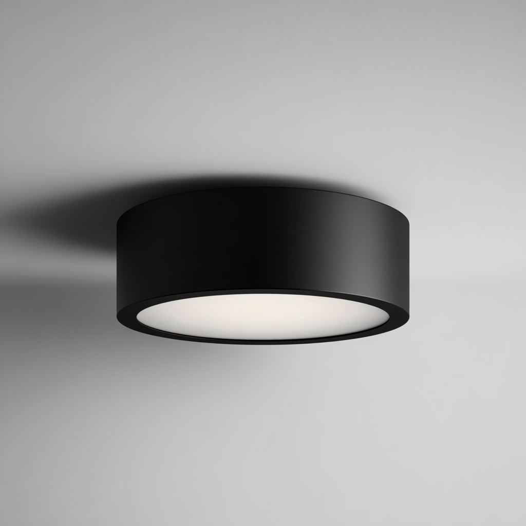 Lampada da soffitto in metallo 35x35x10 cm nero per il soggiorno stile moderno-comfyota