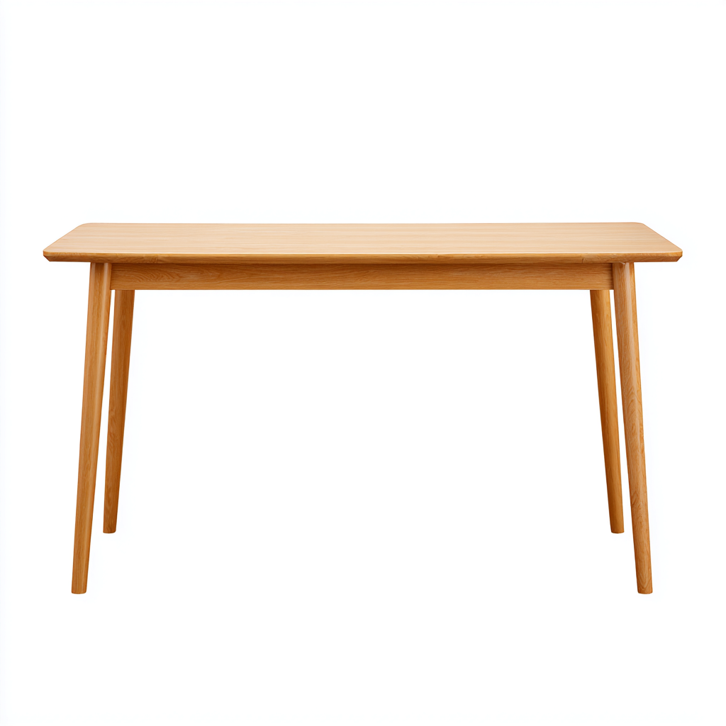 Tavolo da pranzo legno massello 145x78x75 cm - naturale chiaro - stile moderno adatto alla sala da pranzo-comfyota