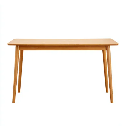 Tavolo da pranzo legno massello 145x78x75 cm - naturale chiaro - stile moderno adatto alla sala da pranzo-comfyota