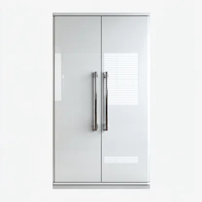 Armadio in legno 90x55x190 cm - bianco- per camera da letto - design moderno-comfyota